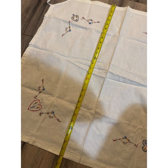 Vintage Hand-Embroidered Card Table Cover  With Clubs, Heart Diamond and Spade D - Picture 2 of 11